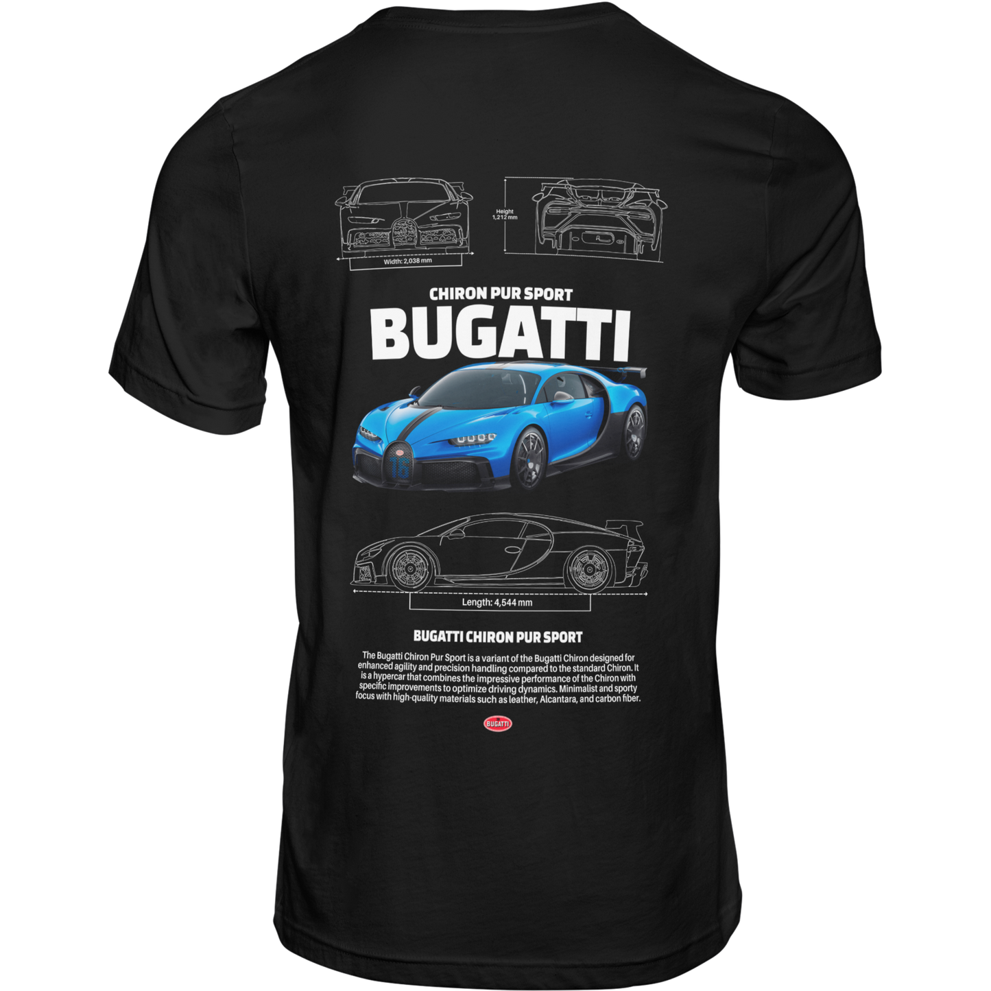 TShirt Bugatti Chiron Pur Sport